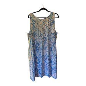 Sugar Blue and White Patterned Top